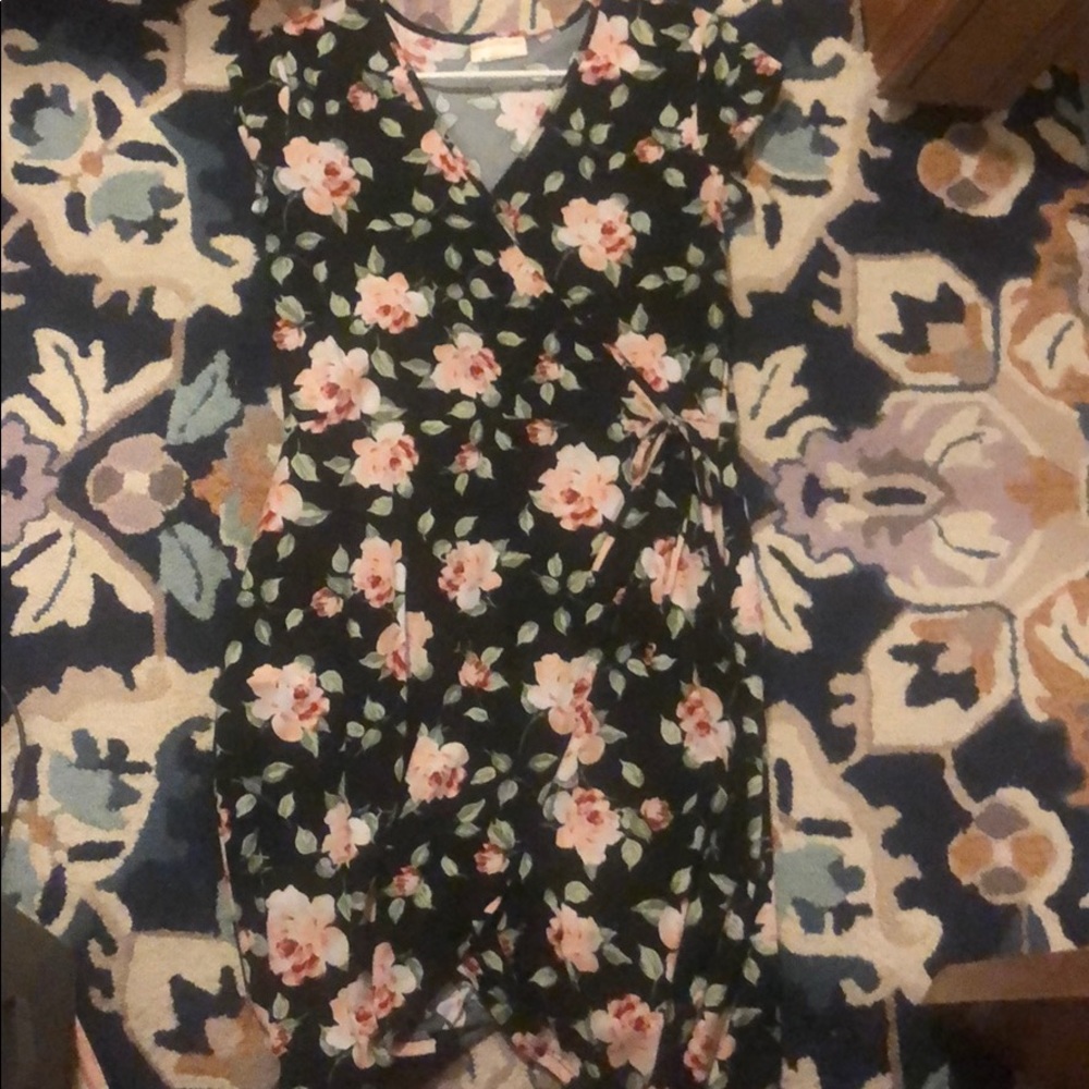 Tied at waist floral dress